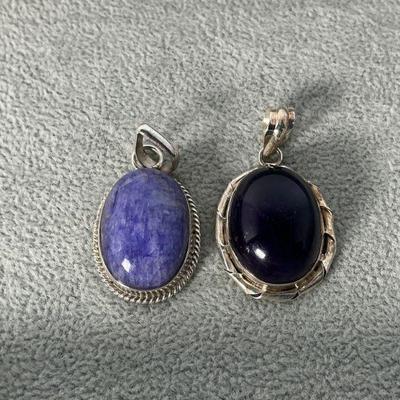 Sterling Stone Pendants