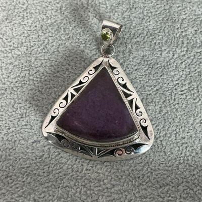 Sterling Purpurite Pendant