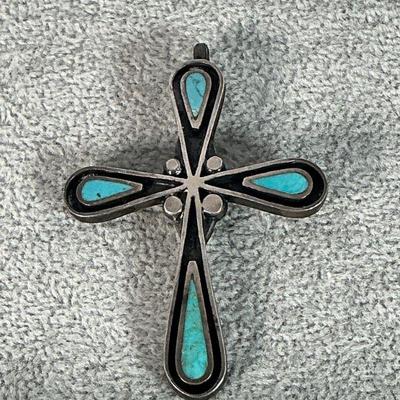 Turquoise Cross Pendant