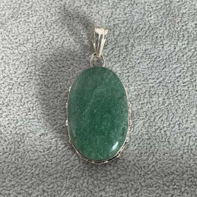 Sterling Aventurine Pendant