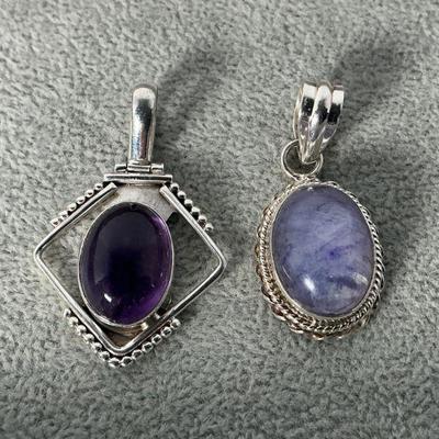 Sterling Stone Pendants