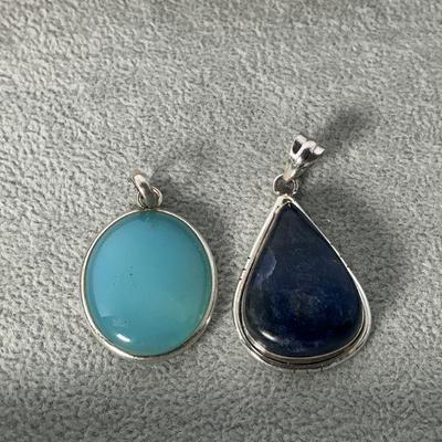 Sterling Stone Pendants
