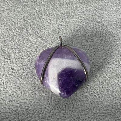 Amethyst Heart Pendant