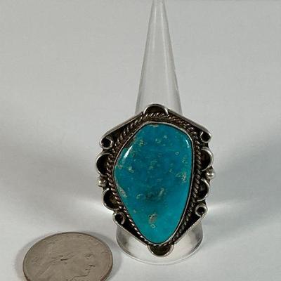 Silver Ring w/ Turquoise