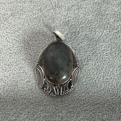 Sterling Labradite Pendant