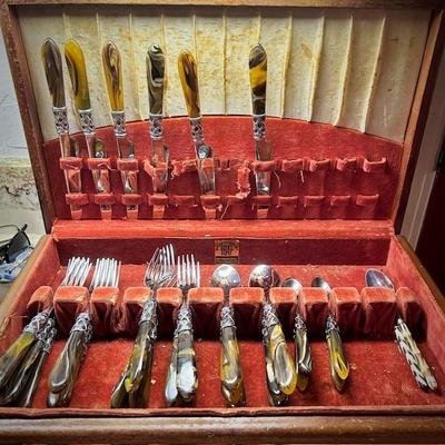 Vintage Vietri Aladdin tortoiseshell flatware