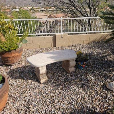 Masonry Garden Bench 