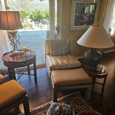 Chair With Ottoman