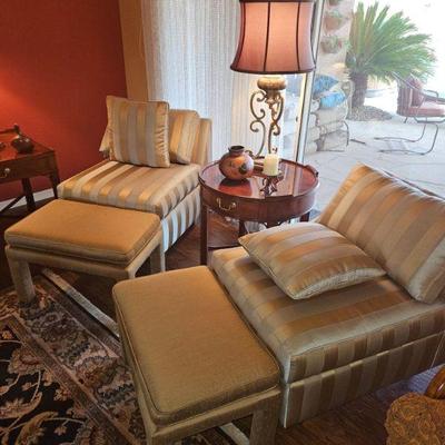 Matching Chairs With Ottoman