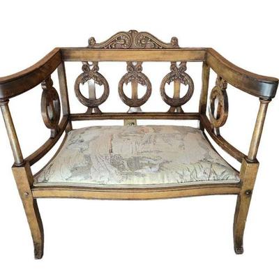 antique french window seat