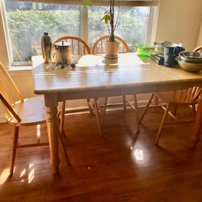 table & 4 chairs $199