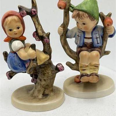 Lot 047   
Set of Goebel Girl & Boy “Apple Tree“
