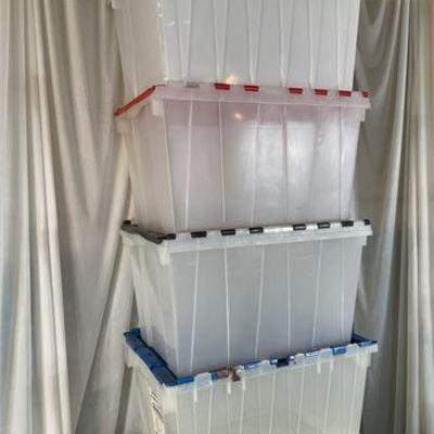 Lot 221 
4 - 12 Gallon Storage Totes