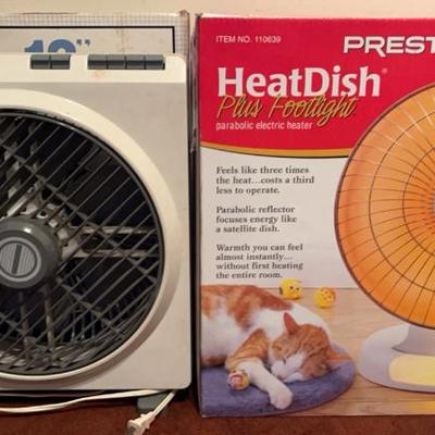 Deluxe Rotating Fan & Presto Heat Dish