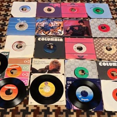vinyl records with various artist
