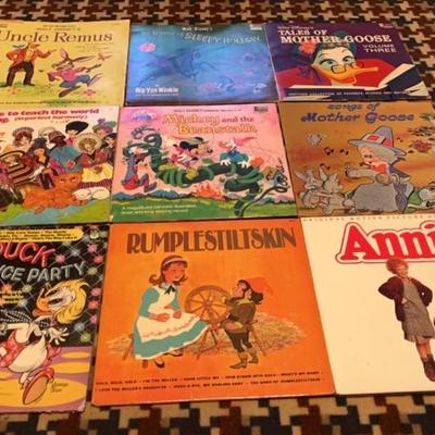 vintage Children's vinyl records