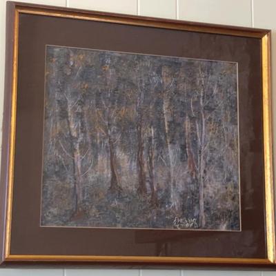 Forrest Scene Framed/Signed Print