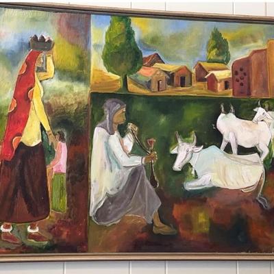 Large Framed Oil Painting
38 x 27in.