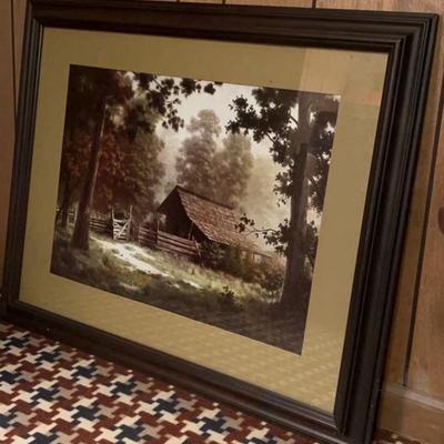 Framed print "obscurity" by Dalhart Windberg captures the essence of the Natural landscape with focus on barn