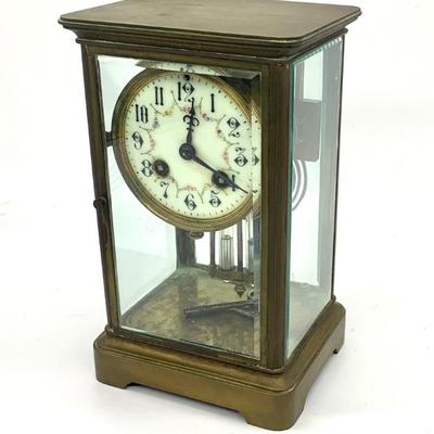 French shelf clock, ht. 9”