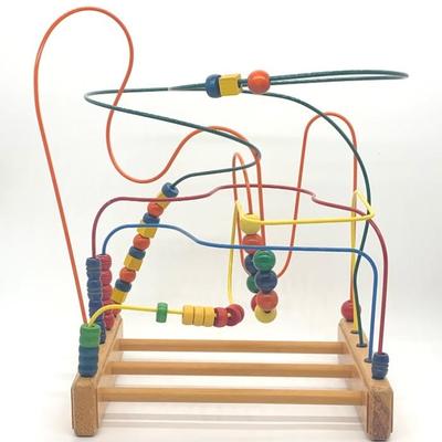 Vtg. Anatex rollercoaster bead maze educational toy