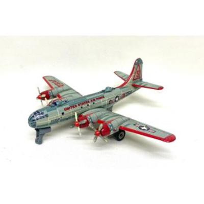 Vtg. Yonezawa lithographed tin military airplane.. It appears this was never played with, remarkable condition.