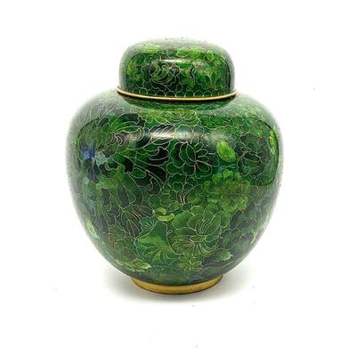 Cloisonné ginger jar