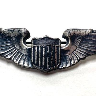 WW II sterling AAF 3” pilots wing