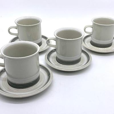 Set/4 Arabia Finland Salla cups & saucers