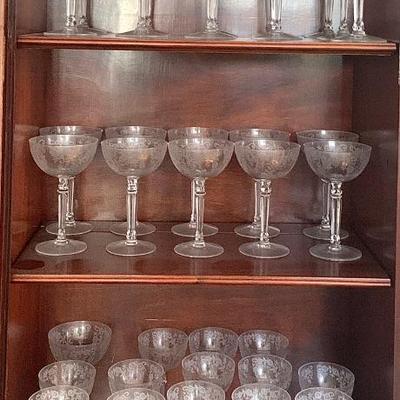1960’s Fostoria  Buttercup stemware