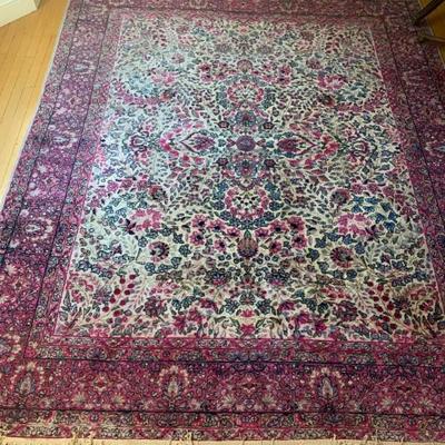 Vtg., Persian hand woven rug, just under 8 x 10’