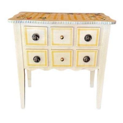 Lot 040-153   
Hand-Painted Side Table