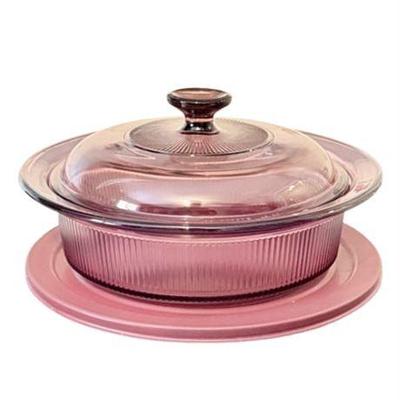 Lot 145   
Corningware Visions 1.5QT Pie Dish with Two Lids/ Covers