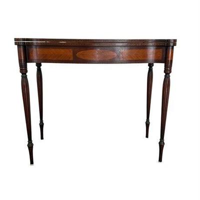 Lot 022-036 
Mahogany Federal Style Gaming Table