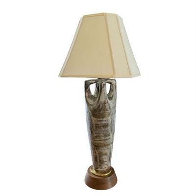Lot 040-227   
Abstract Tall Ceramic Table Top Lamp