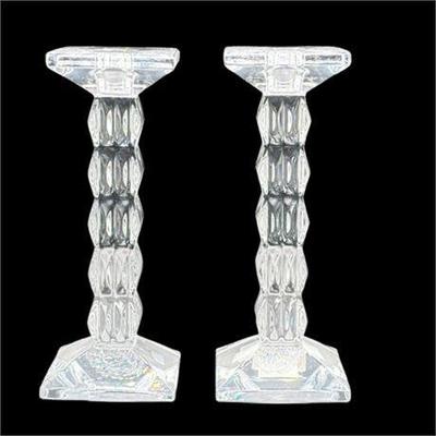 Lot 073   
Paradox Crystal Candlesticks, The Marquis Collection, Waterford