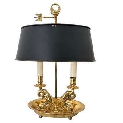 Lot 022-112
Bouillotte Koi Fish Brass Table Lamp