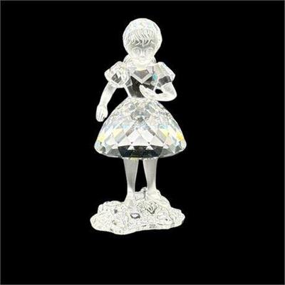Lot 076   
Swarovski Crystal Glass "Girl with Basket" Figurine #191695