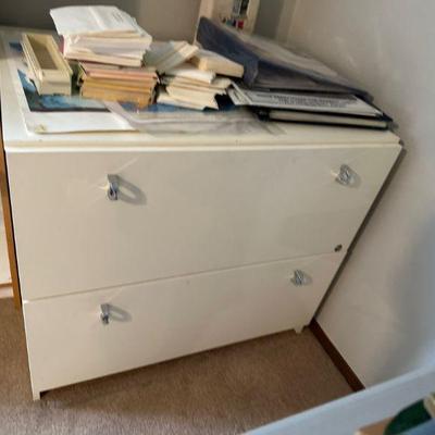 White file cabinet 