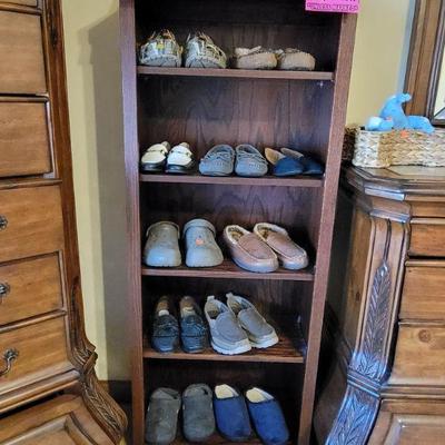 Shoes and Bookshelf