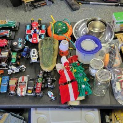 Model Cars and Kitchenware