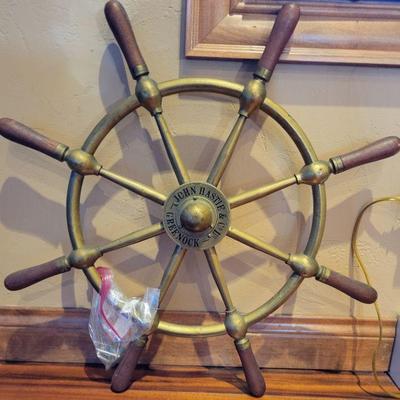 Brass Ships Wheel