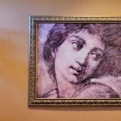 Sconce and Artwork