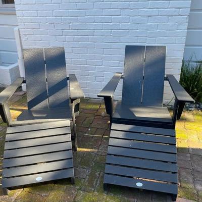 PAIR OF ADIRONDACK  CHAIRS-27WIDE, 30"DEEP