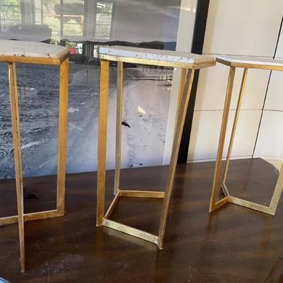 3 TABLES 15" HIGH