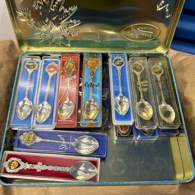 BAP019- Silver Plated Spoons Of Countries 