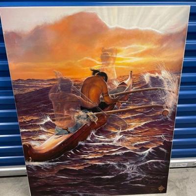BAP410 - Limited Edition Giclee on Canvas By Leohone - He Noho Kou I Ko ‘ u Wa ‘ a