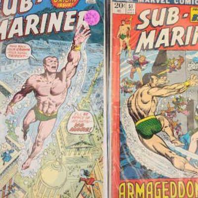 BAP066 - Pair Of Marvel Comics Group Vintage Sub-Mariner Comics