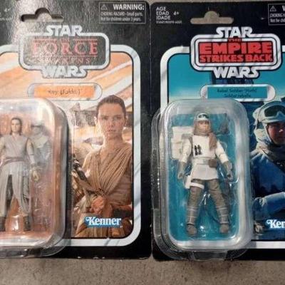 BAP028 Rey (Jakku) and Rebel Soldier (Hoth) Figures 