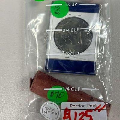 BAP125- Dwight D. Eisenhower Memorial Dollar And 1970s Pennies